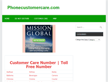 Tablet Screenshot of phonecustomercare.com